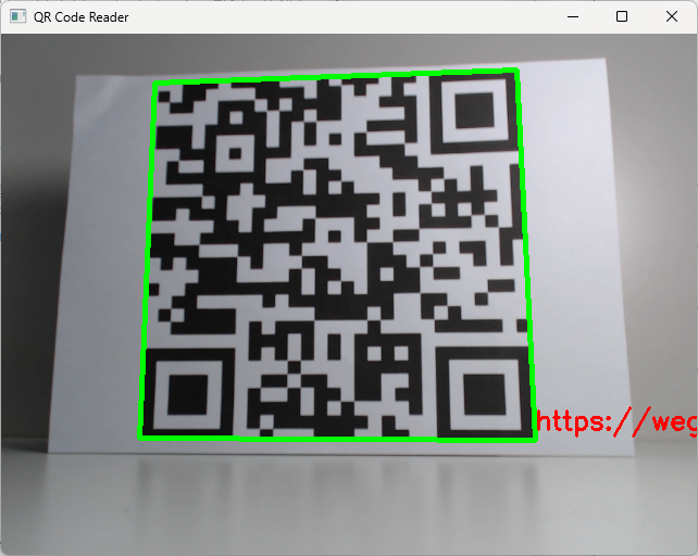 QR 코드 인식 결과