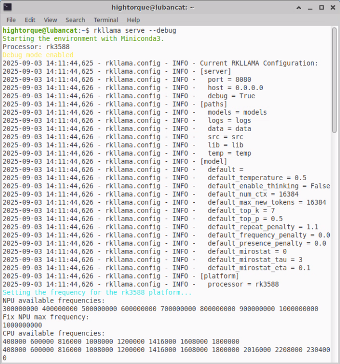 rkllama serve debug